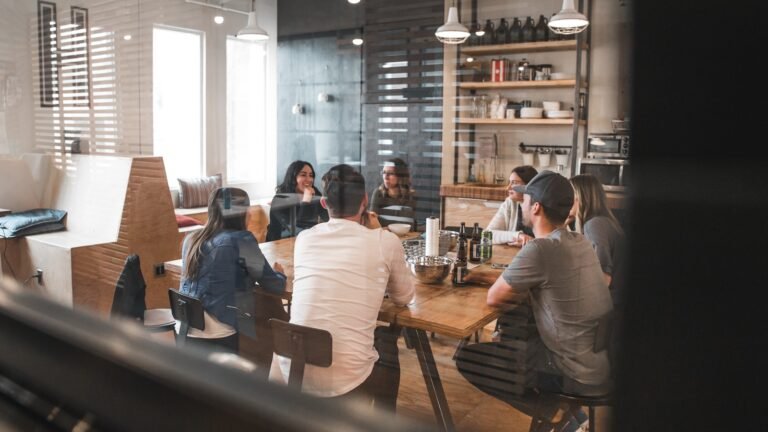 Small business team planning workflow automation