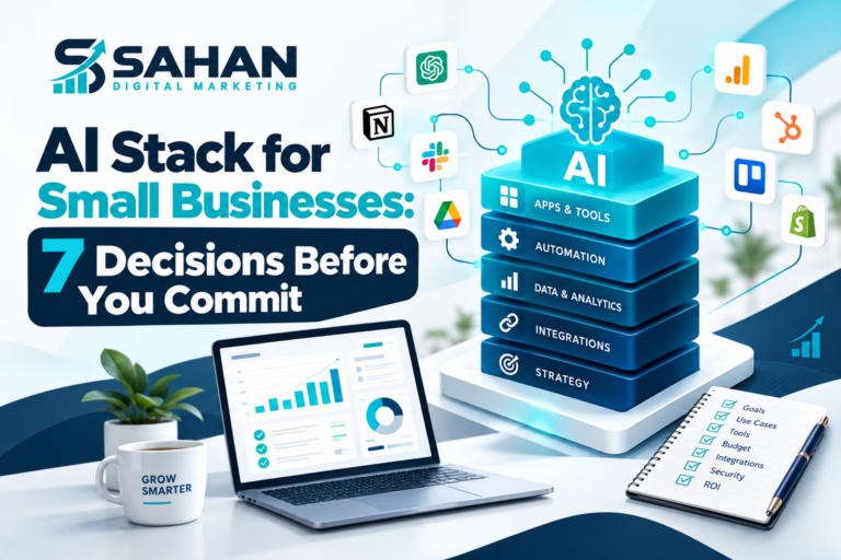AI stack for small businesses covering flexibility, security, data and cost decisions
