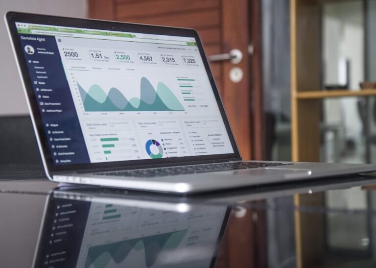 Website analytics dashboard used to plan a small-business content refresh