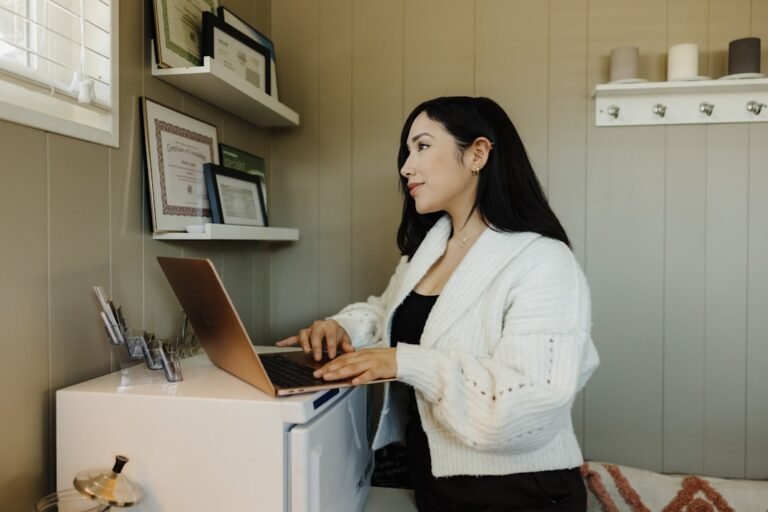 Business professional planning an email marketing automation campaign