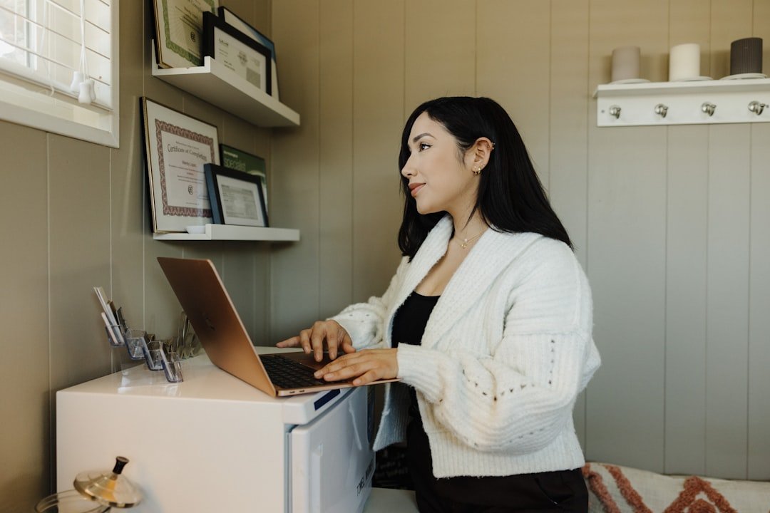 Business professional planning an email marketing automation campaign