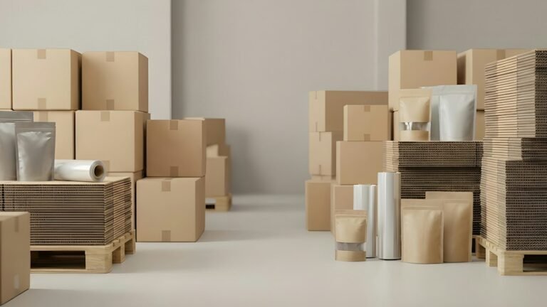 Organized warehouse boxes representing supplier diversification