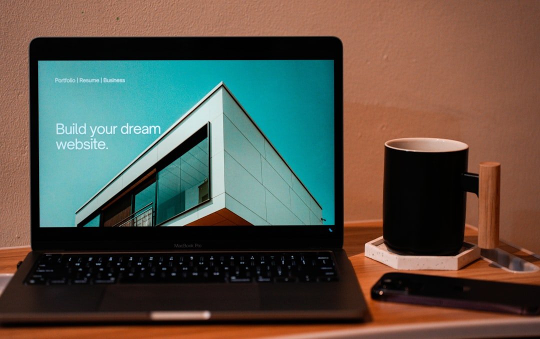 Laptop workspace representing an accessible small-business website