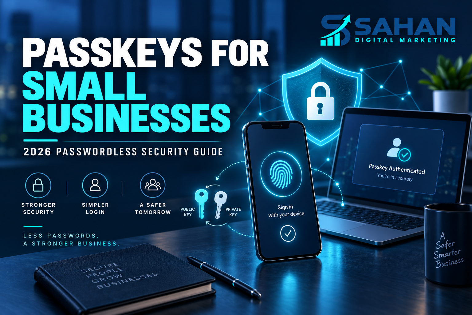 Passkeys and passwordless security guide for small businesses in 2026