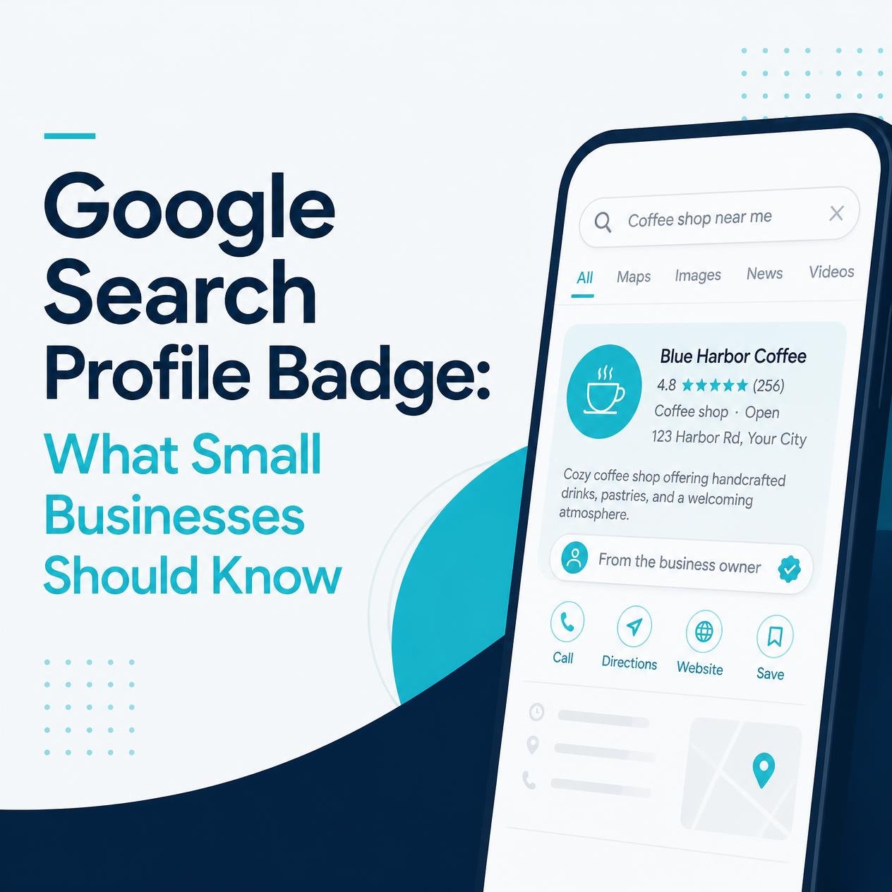 Google Search profile badge for small business websites